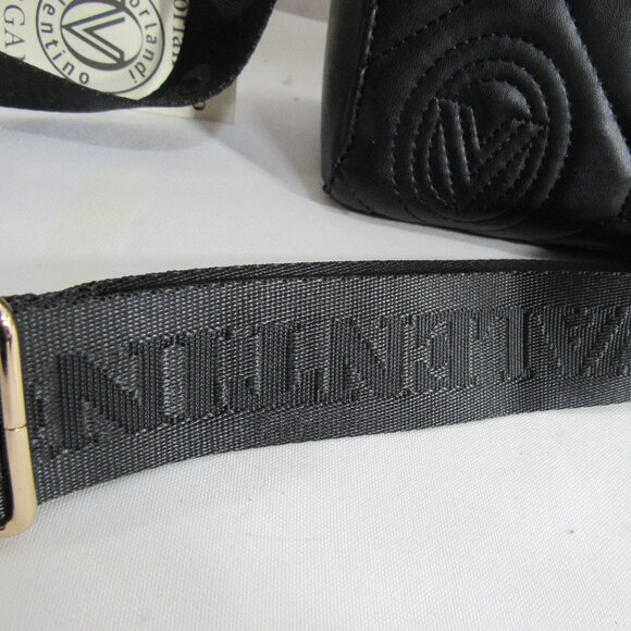 VALENTINO BLACK SWEET LITTLE TOTE NWT, 9" X 7" GUITAR STRAP ADJUSTABLE SNAP CLOS - Picture 7 of 10